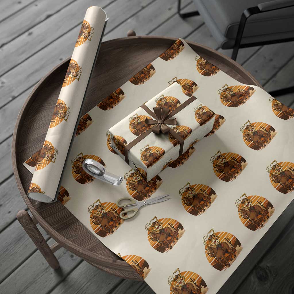 Funny Cowcat Six Seven Meme Wrapping Paper Roll Western 67 Trend Gift TS12 Beige Print Your Wear