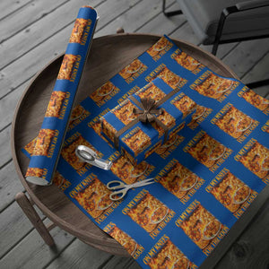 Funny Crab Rangoon Meme Wrapping Paper Roll Vintage 90s Style On My Knees Bootleg Graphic TS10 Blue Print Your Wear