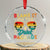 Funny Cruise Crystal Glass Ornament Blame it on The Cruise Package Cruising Matching TS10 Transparent Glass 3'' Circle Print Your Wear