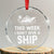 Funny Cruise Crystal Glass Ornament This Week I Dont Give a Ship TS10 Transparent Glass 3'' Circle Print Your Wear