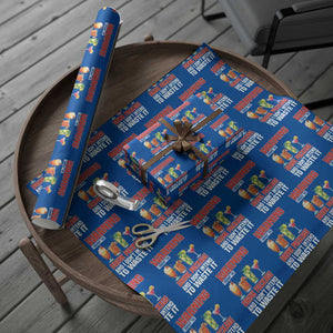 Funny Cruise Ship Wrapping Paper Roll Warning I Bought The Drink Package TS14 Blue Print Your Wear