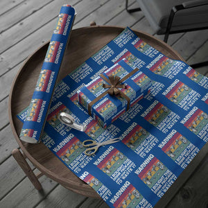Funny Cruise Wrapping Paper Roll Warning I Bought The Drink Package Retro Vintage TS10 Blue Print Your Wear
