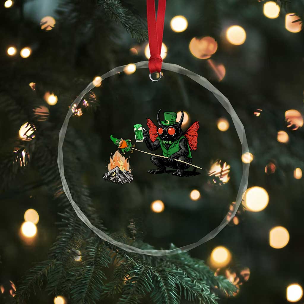 Funny Cryptid Mothman Crystal Glass Ornament St Patricks Day Gift TS12 Print Your Wear