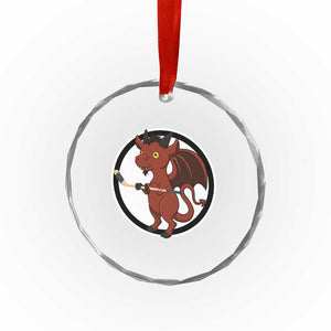 Funny Cryptid Sports Gift Crystal Glass Ornament Jersey Devil Playing Ice Hockey TS12 Print Your Wear
