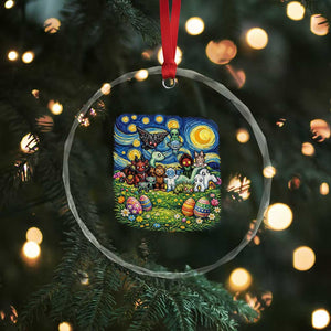 Funny Cryptid Starry Night Easter Crystal Glass Ornament Monster Lover Gift TS12 Print Your Wear