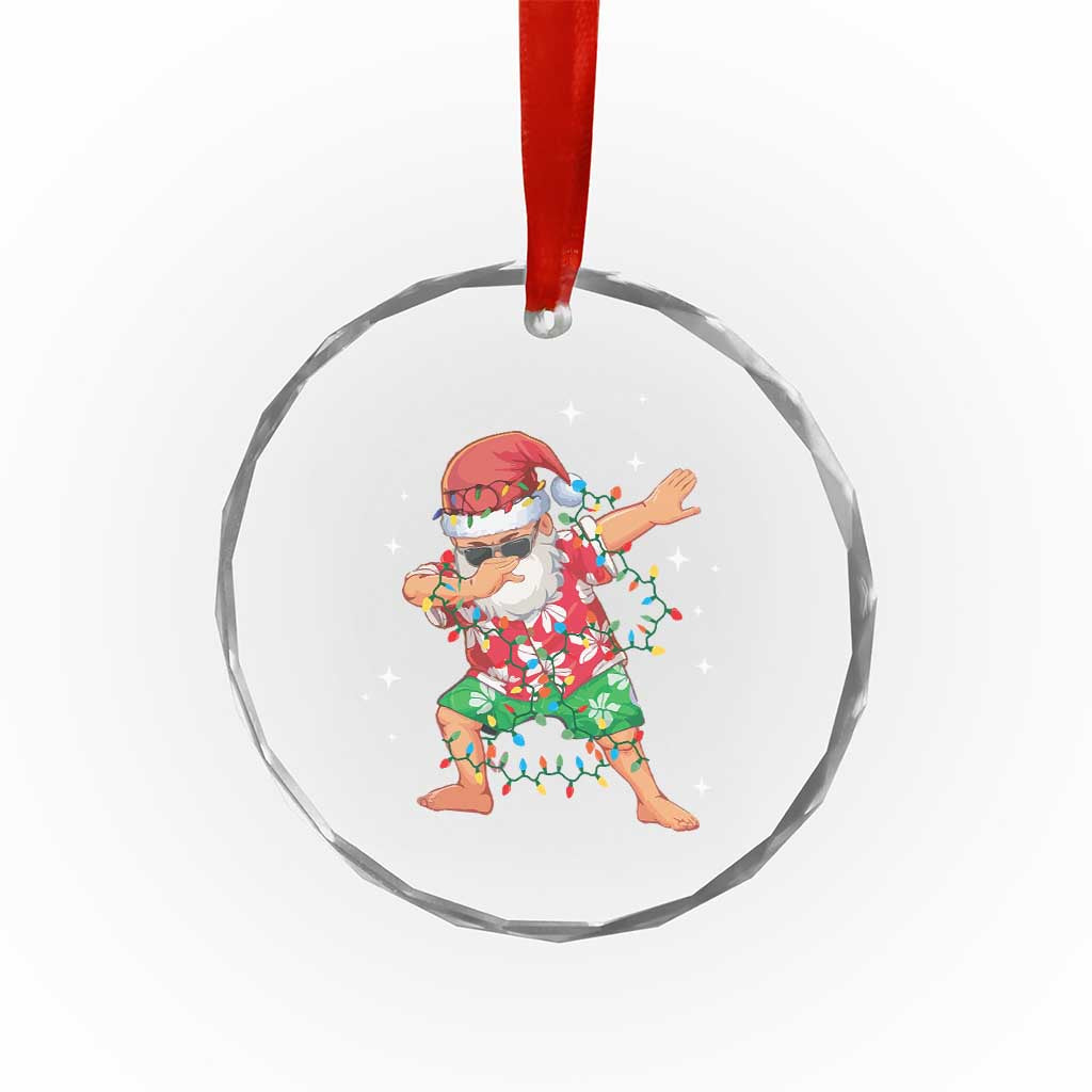 Funny Crystal Glass Ornament Dabbing Santa Boys Girls Men Xmas Dab Kid TS10 Print Your Wear