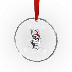 Funny Crystal Glass Ornament Skibidi Rizzmas Rizz Santa Toilet Penguin Kid Cool TS10 Print Your Wear