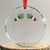 Funny Crystal Glass Ornament Women's Boob Skeleton Hand TS10 Transparent Glass 3'' Circle Print Your Wear