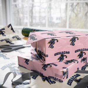 Funny Curacao Bird Soccer Lover Wrapping Paper Roll Caribbean Island Gift