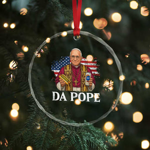 Funny Da Pope America Chicago Leo XIV Crystal Glass Ornament Hotdog And Beer TS11 Print Your Wear