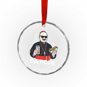 Funny Da Pope Chicago Hot Dog Crystal Glass Ornament 267th Pope Leo XIV TS02 Print Your Wear