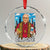 Funny Da Pope Leo XIV Crystal Glass Ornament 267th Pope Chicago Hot Dog and Beer - Print Your Wear