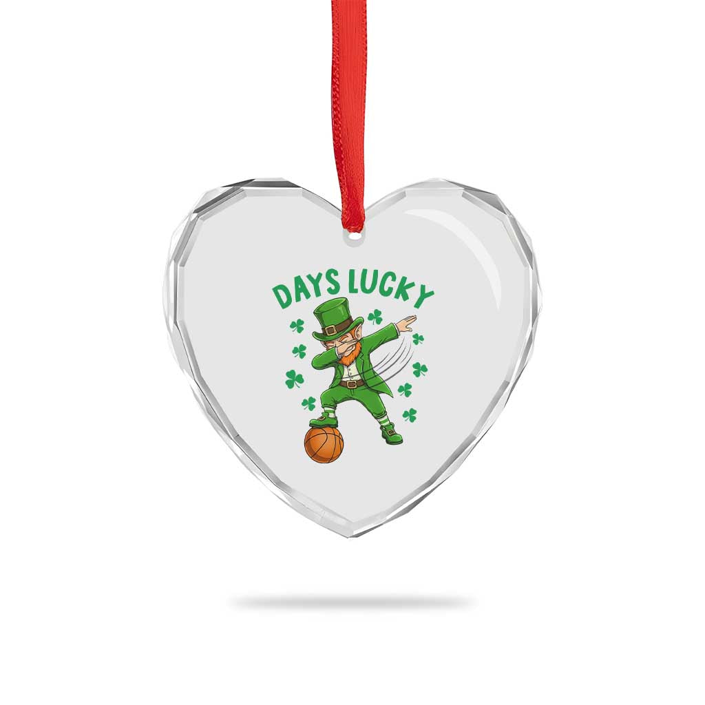 Funny Dabbing Leprechaun St Patricks Day Heart Crystal Glass Ornament Days Lucky TS14 Print Your Wear