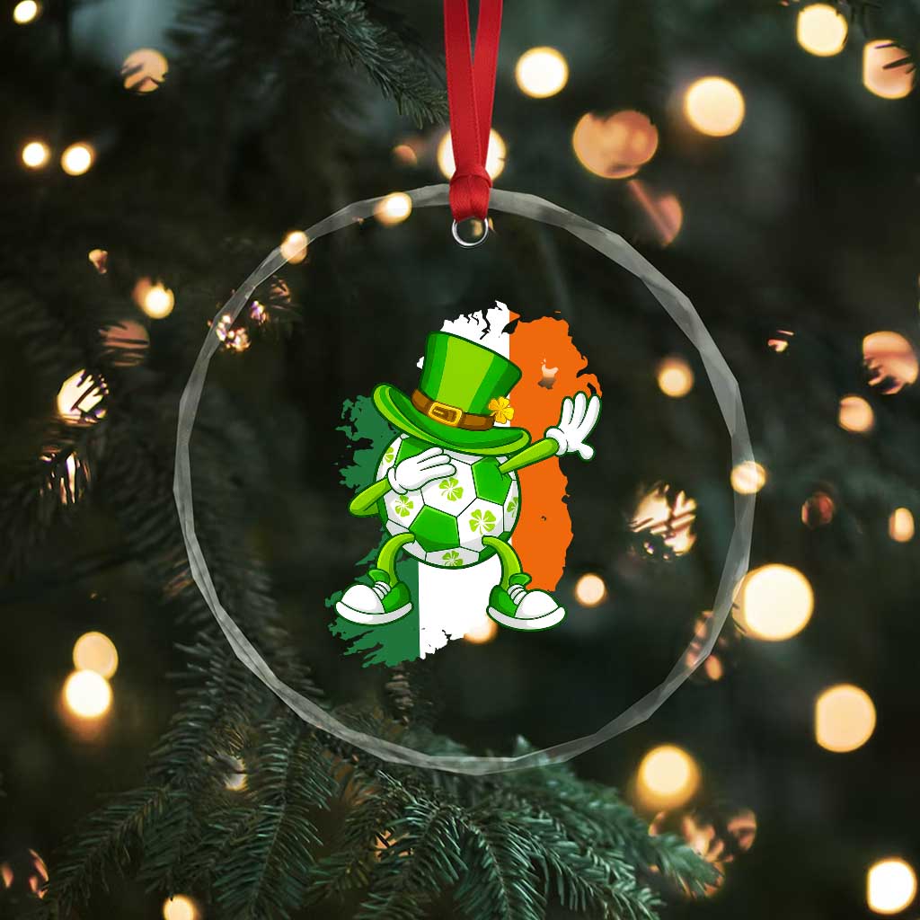 Funny Dabbing Soccer Ball Crystal Glass Ornament St Patricks Day TS12 Print Your Wear