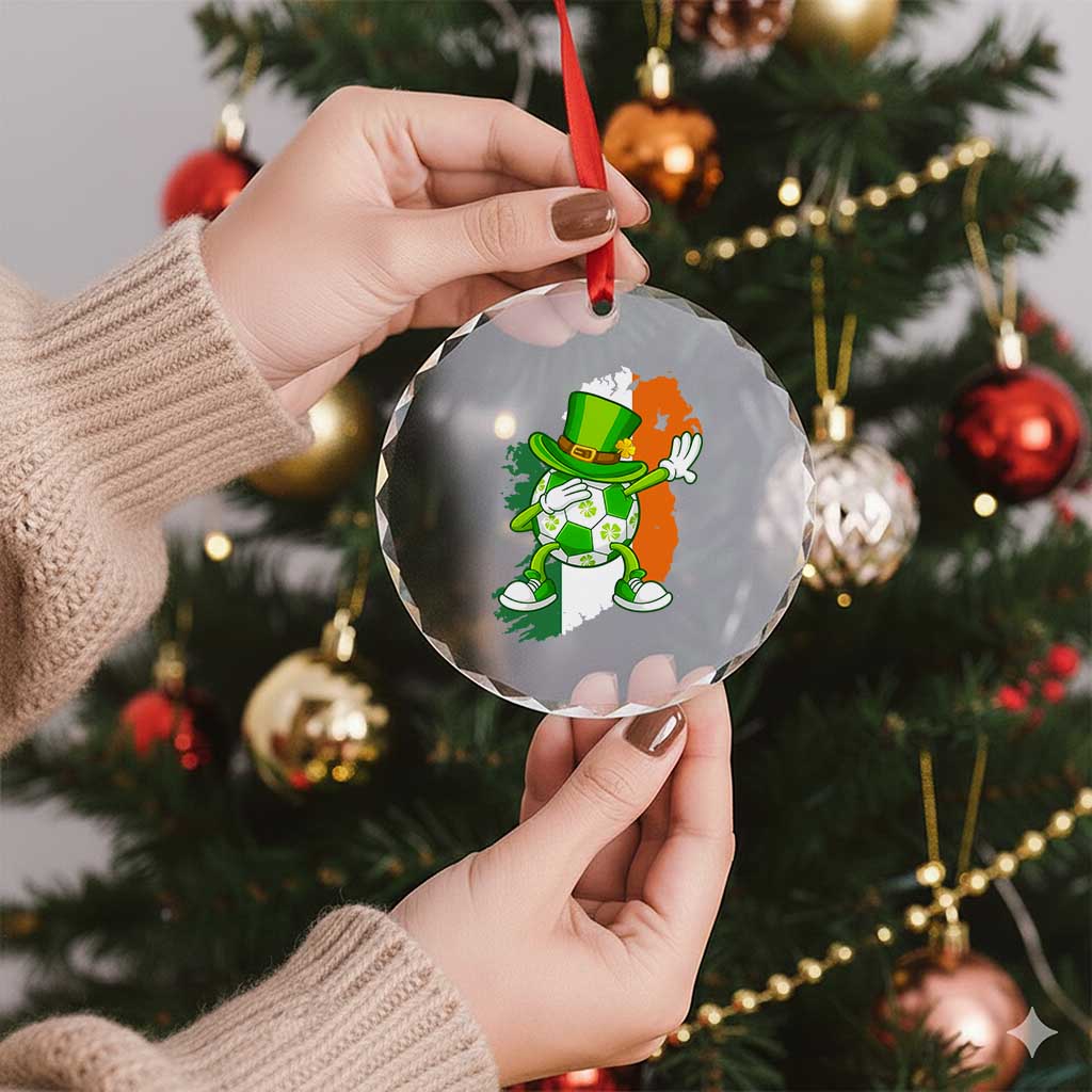 Funny Dabbing Soccer Ball Crystal Glass Ornament St Patricks Day TS12 Print Your Wear