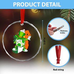 Funny Dabbing Soccer Ball Crystal Glass Ornament St Patricks Day TS12 Print Your Wear