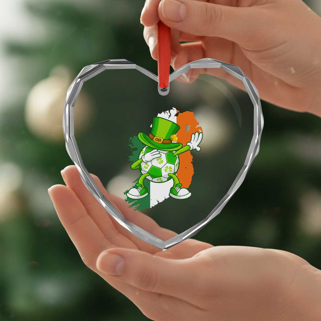 Funny Dabbing Soccer Ball Heart Crystal Glass Ornament St Patricks Day TS12 Print Your Wear