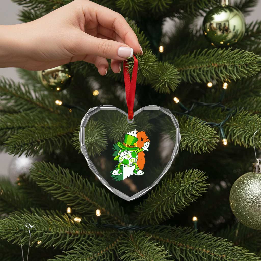 Funny Dabbing Soccer Ball Heart Crystal Glass Ornament St Patricks Day TS12 Print Your Wear