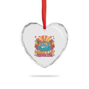 Funny Daddys Lil Squirter Heart Crystal Glass Ornament Inappropriate Adult Humor Squirting Whale TS11 Print Your Wear
