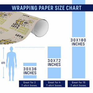 Funny Dancing Banana Wrapping Paper Roll Lets Dance Silly Meme Graphic TS12 Print Your Wear