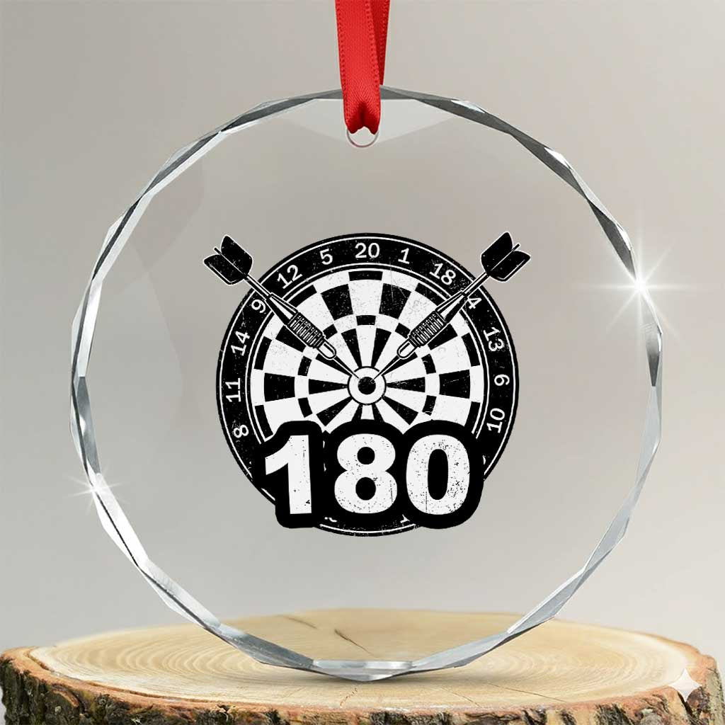 Funny Darts Max 180 Crystal Glass Ornament Dartist Darts Lover Gift TS12 Transparent Glass 3'' Circle Print Your Wear