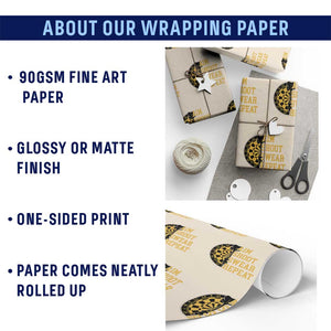 Funny Darts Retro Vintage Wrapping Paper Roll Aim Shoot Swear Repeat Dartist Gift TS12 Print Your Wear