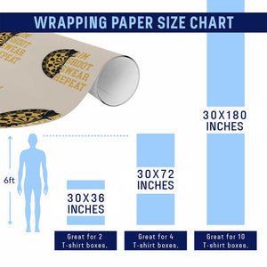 Funny Darts Retro Vintage Wrapping Paper Roll Aim Shoot Swear Repeat Dartist Gift TS12 Print Your Wear