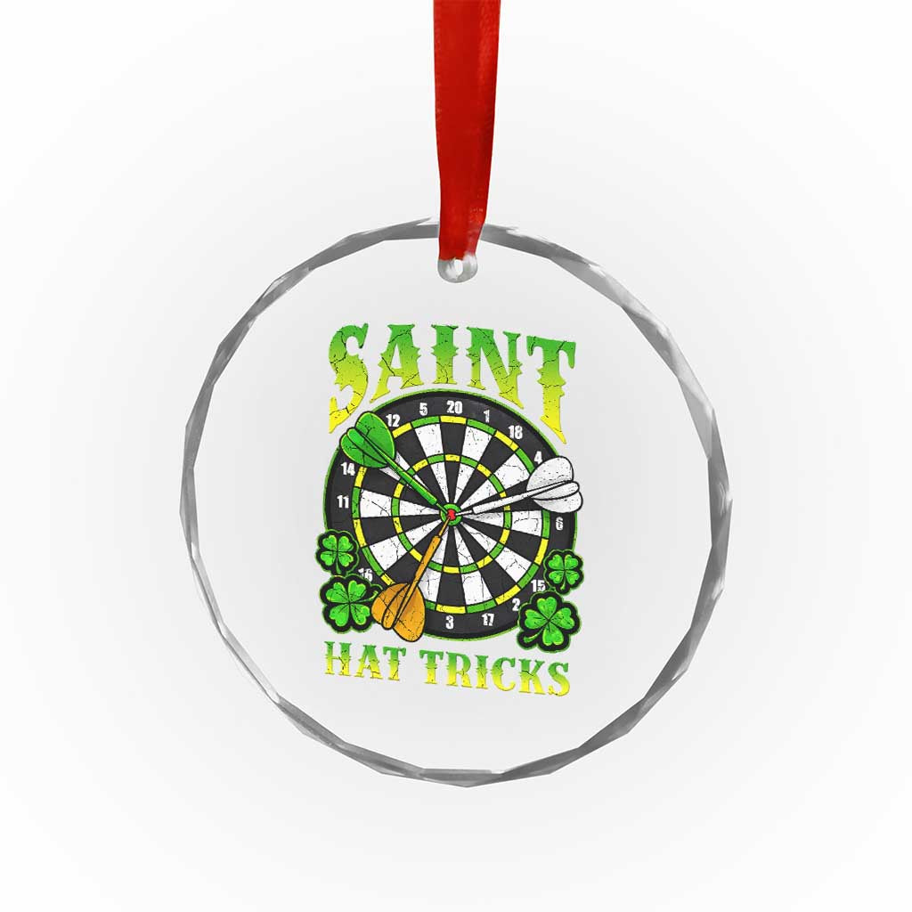 Funny Darts St Patricks Day Gift Crystal Glass Ornament Saint Hat Tricks TS12 Print Your Wear