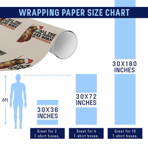 Funny December Birthday Wrapping Paper Roll All The Cool People are Born in December TS14 Print Your Wear