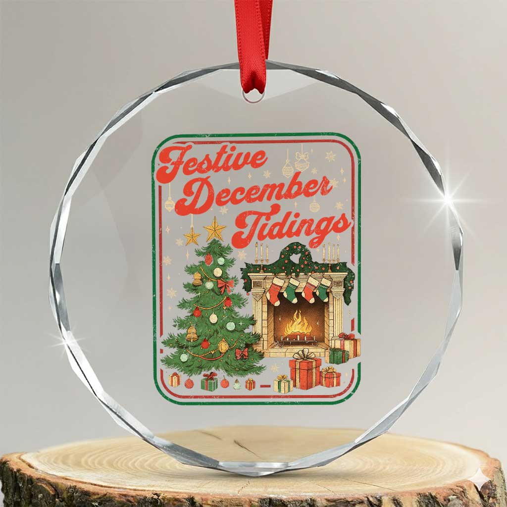 Funny Democrat Christmas Crystal Glass Ornament Festive December Tiding Xmas Political Satire TS11 Transparent Glass 3'' Circle Print Your Wear