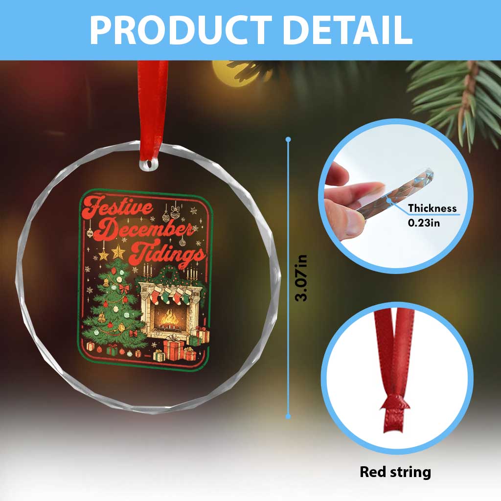 Funny Democrat Christmas Crystal Glass Ornament Festive December Tiding Xmas Political Satire TS11 Print Your Wear