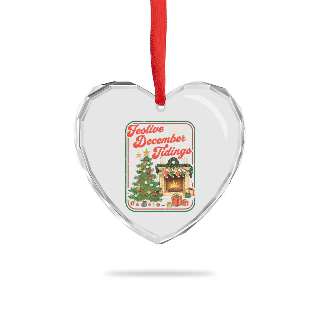 Funny Democrat Christmas Heart Crystal Glass Ornament Festive December Tiding Xmas Political Satire TS11 Print Your Wear