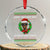 Funny Diddy Ain't Nothin' But A Xmas Party Crystal Glass Ornament TS11 Transparent Glass 3'' Circle Print Your Wear