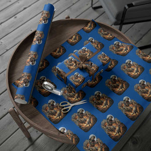 Funny Dinosaur Meteorite Strike Wrapping Paper Roll Epic Paleontology Gift