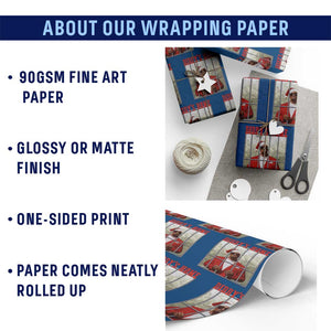 Funny Dirty Christmas Santa Diddy's Home Wrapping Paper Roll TS11 Print Your Wear