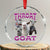 Funny Dirty Humor Crystal Glass Ornament Throat Goat TS12 Transparent Glass 3'' Circle Print Your Wear