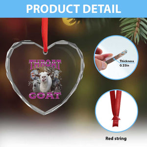 Funny Dirty Humor Heart Crystal Glass Ornament Throat Goat TS12 Print Your Wear