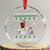 Funny Dirty Santa Diddy Xmas Crystal Glass Ornament A White Xmas Diddy Party Snowflake TS11 Transparent Glass 3'' Circle Print Your Wear