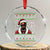 Funny Dirty Santa Diddy Xmas Crystal Glass Ornament Ain't No Party Like A Diddy Party TS11 Transparent Glass 3'' Circle Print Your Wear