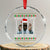 Funny Dirty Santa Diddy Xmas Crystal Glass Ornament Home Alone With Diddy TS11 Transparent Glass 3'' Circle Print Your Wear