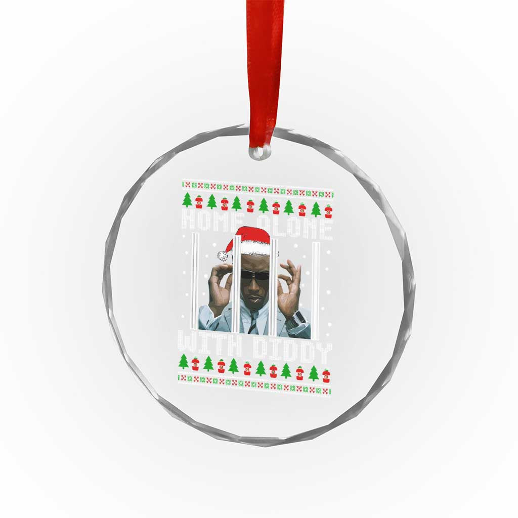 Funny Dirty Santa Diddy Xmas Crystal Glass Ornament Home Alone With Diddy TS11 Print Your Wear
