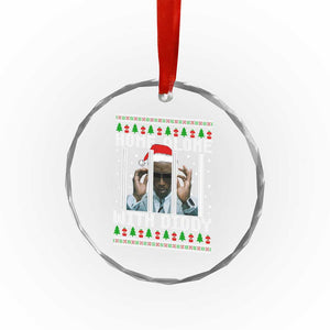 Funny Dirty Santa Diddy Xmas Crystal Glass Ornament Home Alone With Diddy TS11 Print Your Wear