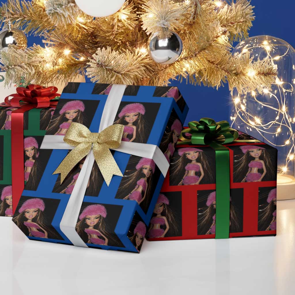 Funny Disgusting Doll Face Meme Wrapping Paper Roll Expression Hilarious Sarcastic TS10 Print Your Wear