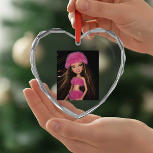 Funny Disgusting Doll Face Meme Heart Crystal Glass Ornament Expression Hilarious Sarcastic TS10 Print Your Wear