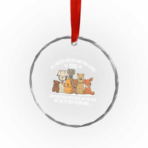Funny Dog Lover Crystal Glass Ornament Fur Mama Dad Dog Rescue TS10 Print Your Wear