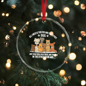 Funny Dog Lover Crystal Glass Ornament Fur Mama Dad Dog Rescue TS10 Print Your Wear