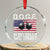 Funny D.O.G.E Patriotic 2025 Crystal Glass Ornament In Big Balls We Trust American Flag - Print Your Wear