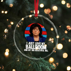 Funny Donica Lewinsky Viral Trump Meme Crystal Glass Ornament Retro Big Beautiful Bill Political Roast Humor TS02 Print Your Wear
