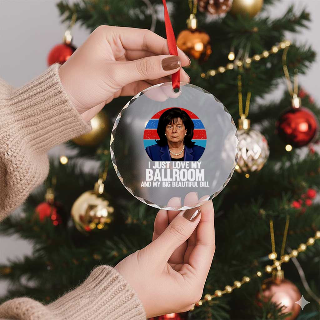 Funny Donica Lewinsky Viral Trump Meme Crystal Glass Ornament Retro Big Beautiful Bill Political Roast Humor TS02 Print Your Wear
