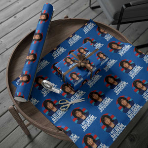 Funny Donica Lewinsky Viral Trump Meme Wrapping Paper Roll Retro Big Beautiful Bill Political Roast Humor TS02 Blue Print Your Wear